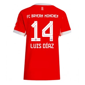 Bayern Munich Luis Diaz #14 Hjemmebanetrøje Dame 2025-26 Kortærmet